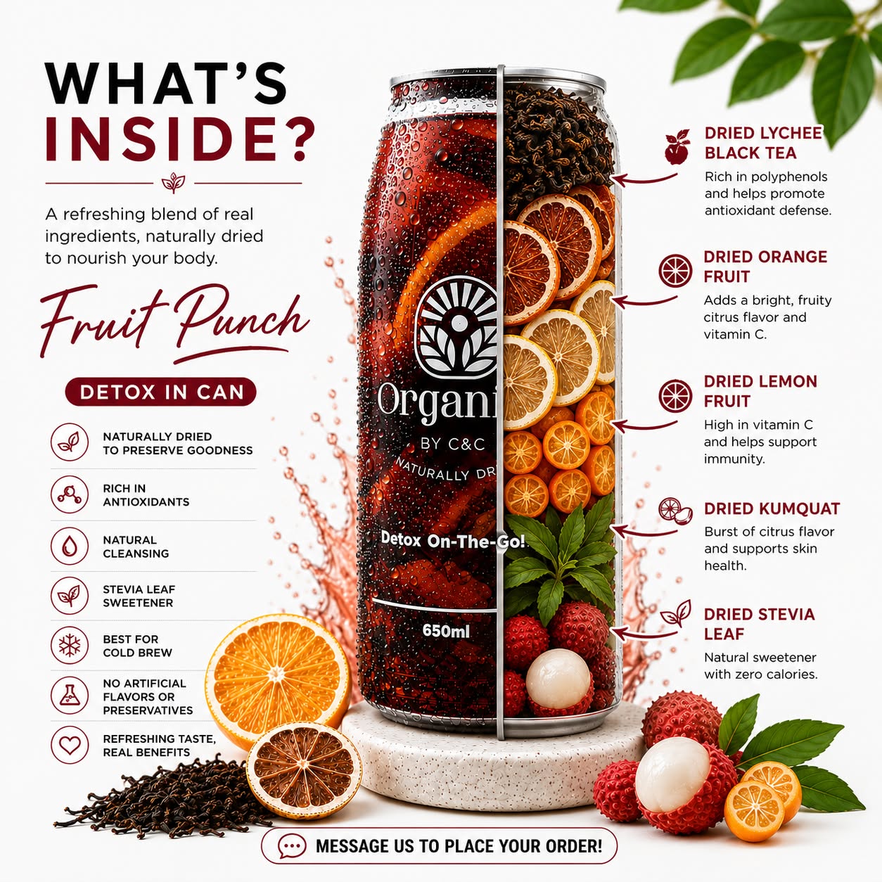 Fruit Punch Detox in Can Cold Brew 650ml