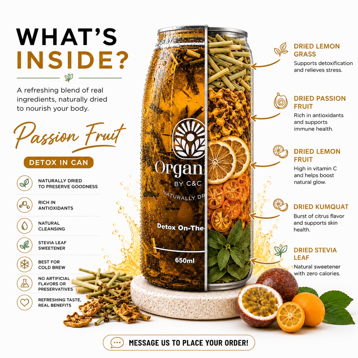 Passion Fruit Detox in Can Cold Brew 650ml