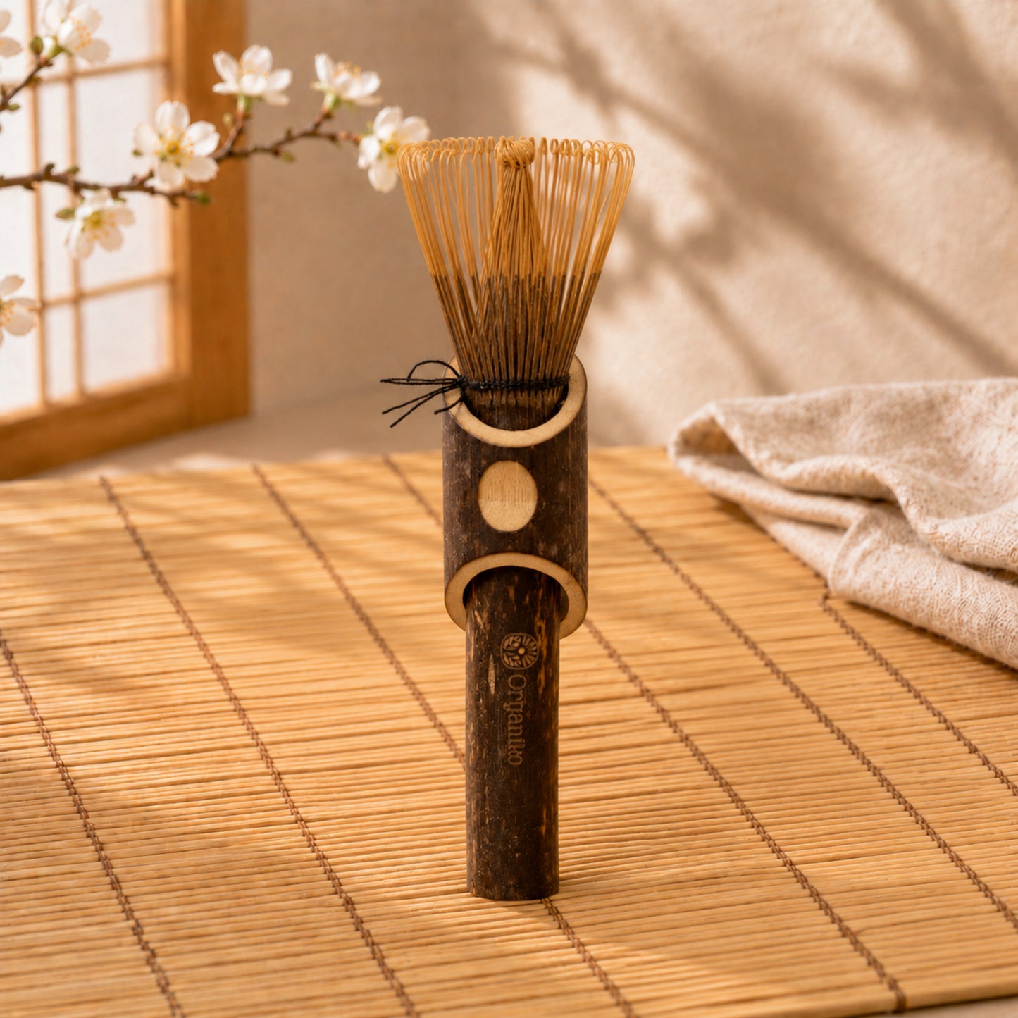 Shichiku Long Chasen Matcha Purple Bamboo Whisk