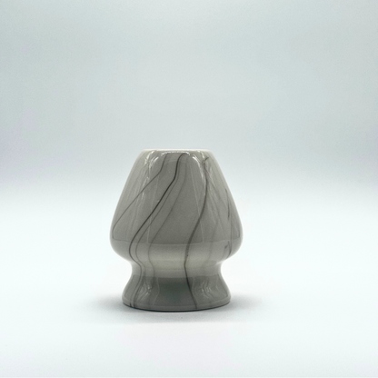 Marble White and Black Matcha Bamboo Whisk Holder