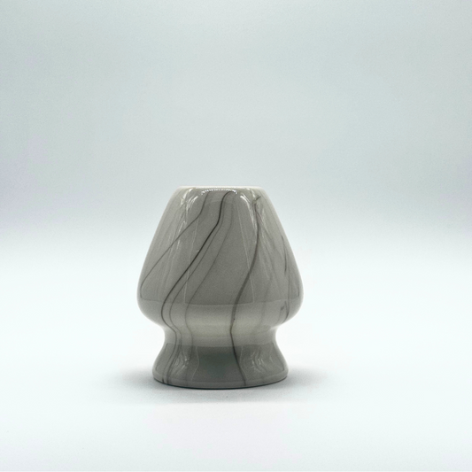 Marble White and Black Matcha Bamboo Whisk Holder