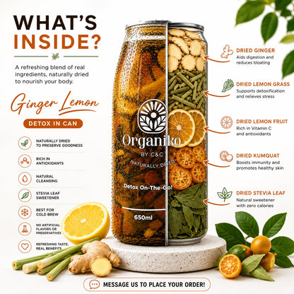 Ginger Lemon Detox in Can Cold Brew 650ml