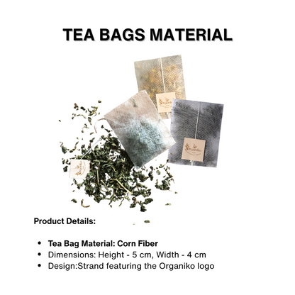 Organic Loose 15 Tea Bags on-the-go Net. Weight Per Piece 2grams