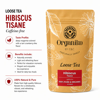 Hibiscus Flower Tea 50 grams Loose Tea