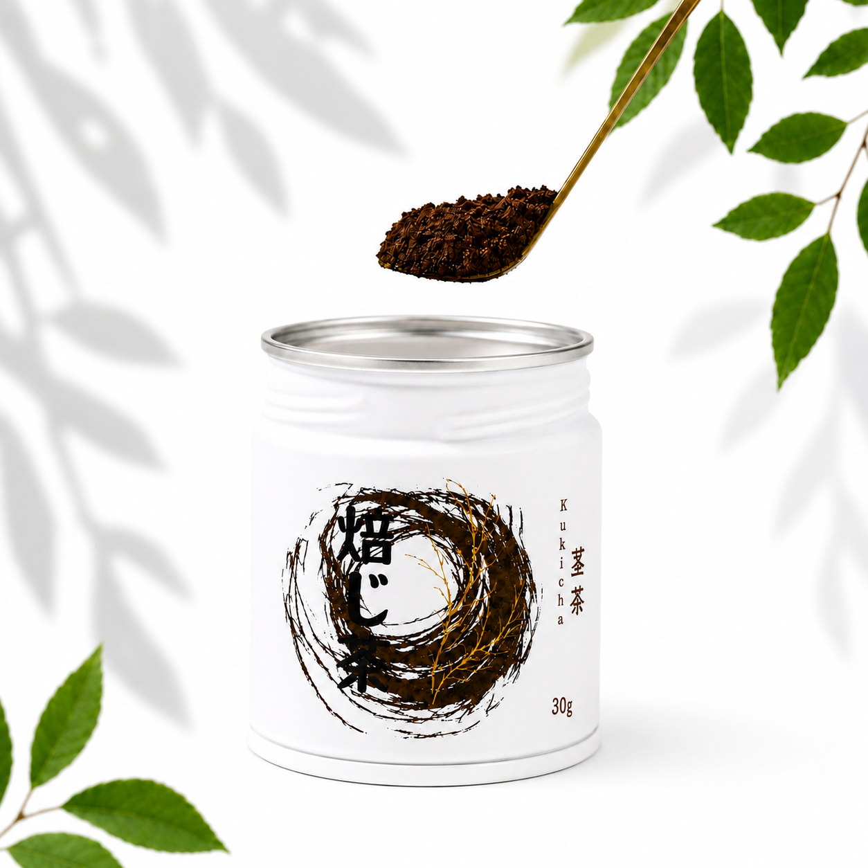 Kukicha Hojicha Roasted Green Tea 30 grams Dark Roast