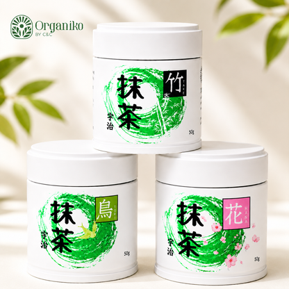 Uji Matcha Green Tea Powder & Hojicha Roasted Green Tea Powder 50 grams