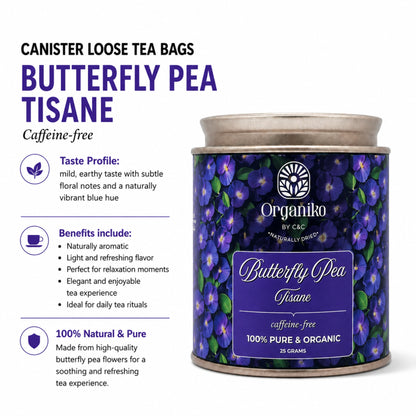Organic Loose 15 Tea Bags on-the-go Net. Weight Per Piece 2grams