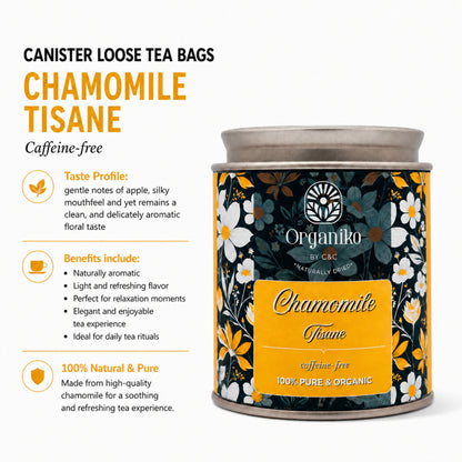 Organic Loose 15 Tea Bags on-the-go Net. Weight Per Piece 2grams