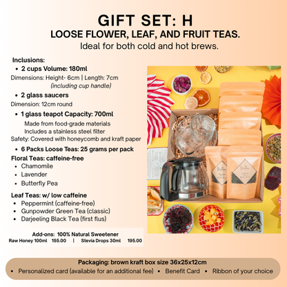 Gift Set F, G, H Big Boxes Tea Set Special for Every Occasion