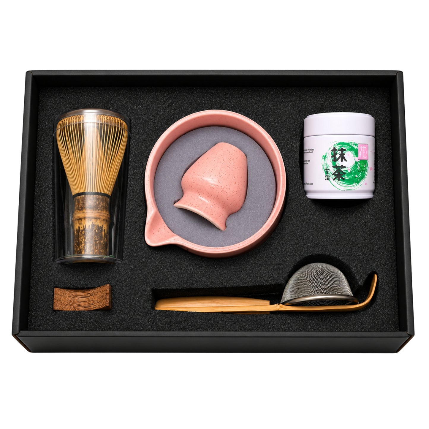 Organiko Matcha Set Accessories with Uji Matcha Green Tea & Hojicha Green Tea Includes Tea Strainer in Premium Box