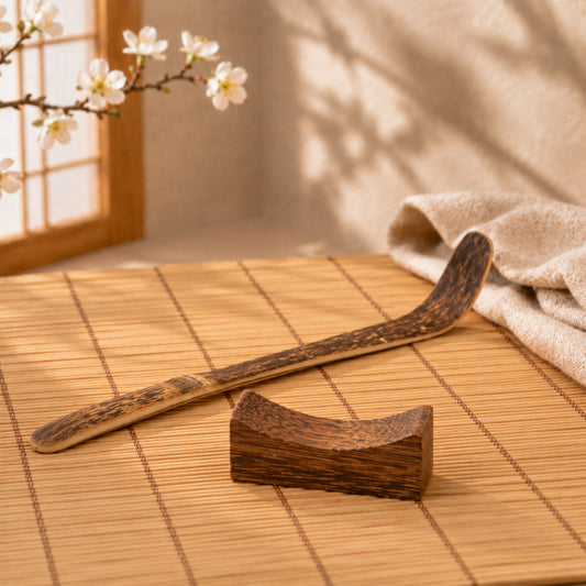 Bamboo Matcha Scoop with Stand