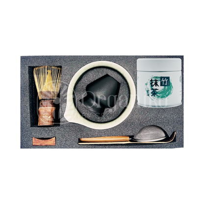 Organiko Matcha Set Accessories with Uji Matcha Green Tea & Hojicha Green Tea Includes Tea Strainer in Premium Box